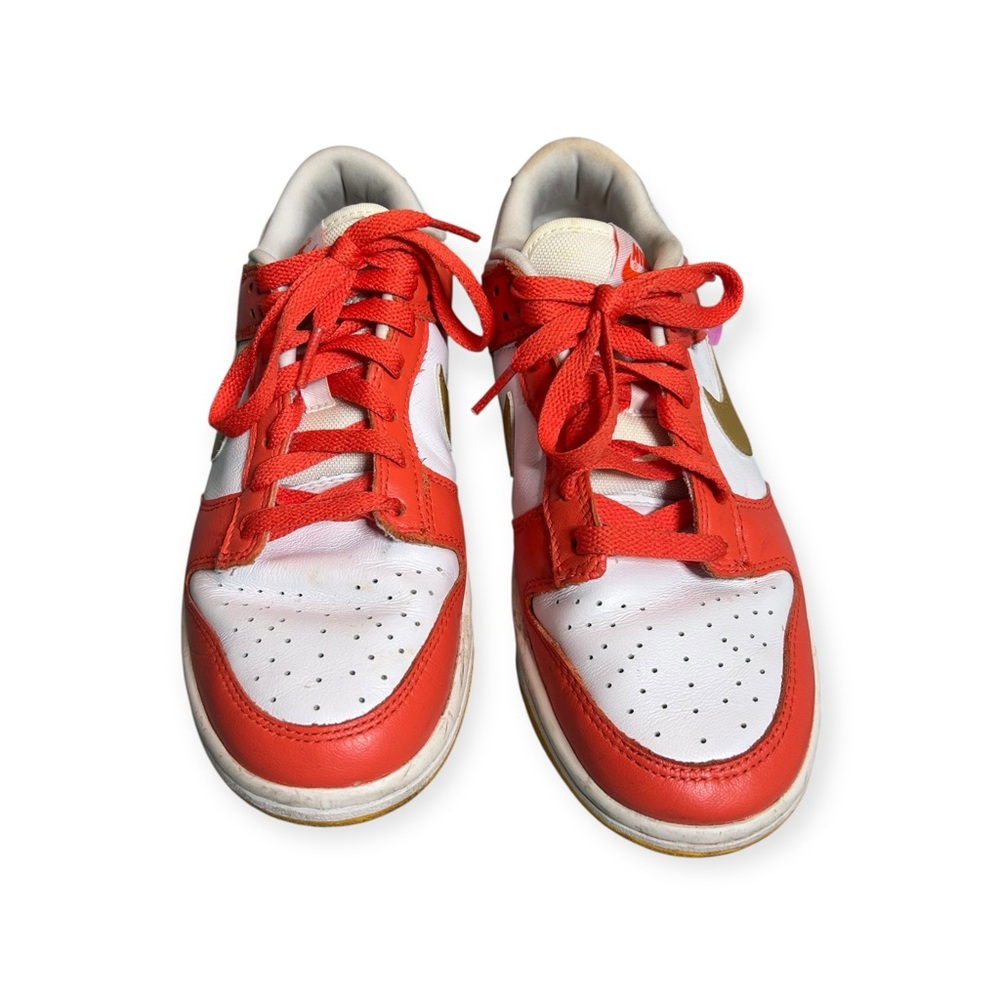 Nike Dunk Low Sneaker “University Gold” - Size 7, Orange/White/Gold - Picture 2 of 9
